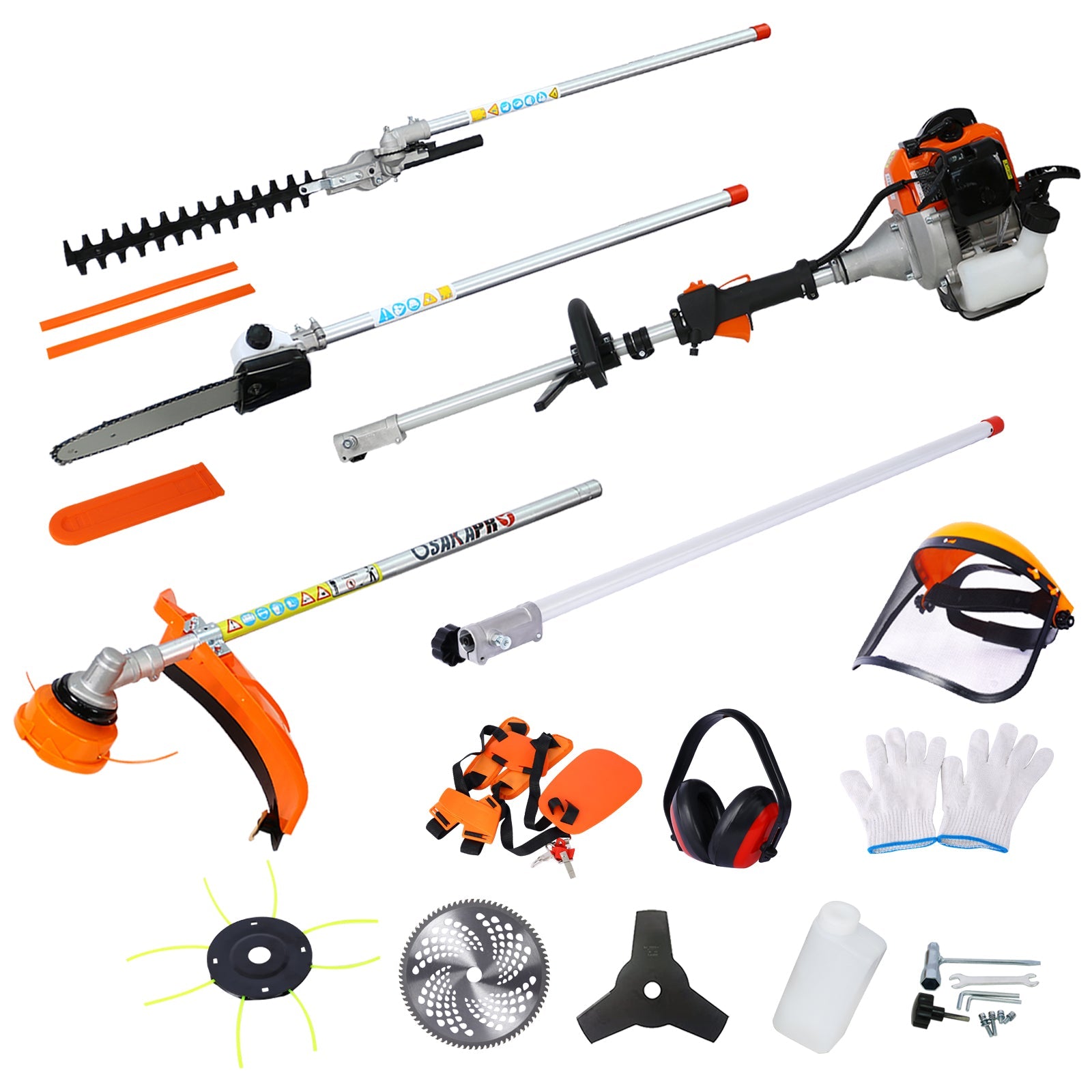 10-in-1 Multi-Function Gas Trimming Tool – 33CC 2-Cycle
