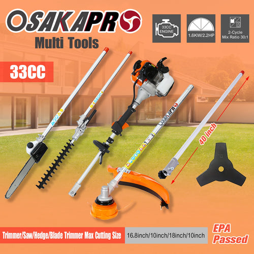 10-in-1 Multi-Function Gas Trimming Tool – 33CC 2-Cycle