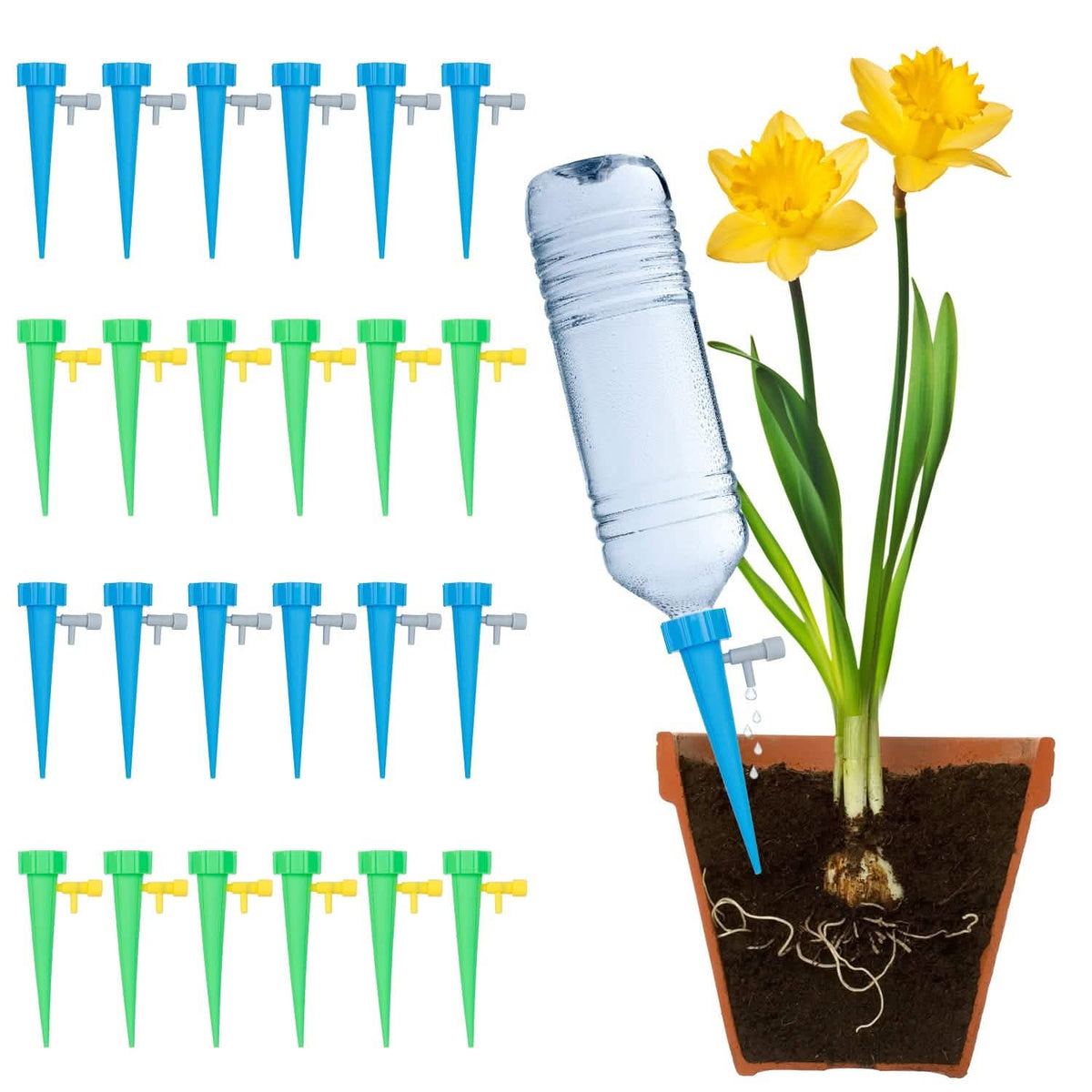 Plant Watering Spikes Self-Watering Devices – Set of 24