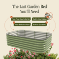 Gro-Rite Metal Raised Garden Bed Kit – No Tools, No Bolts, Ready in 10 Minutes