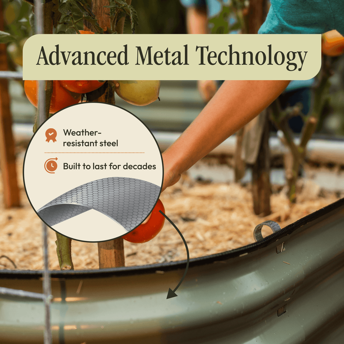 Gro-Rite Metal Raised Garden Bed Kit – No Tools, No Bolts, Ready in 10 Minutes