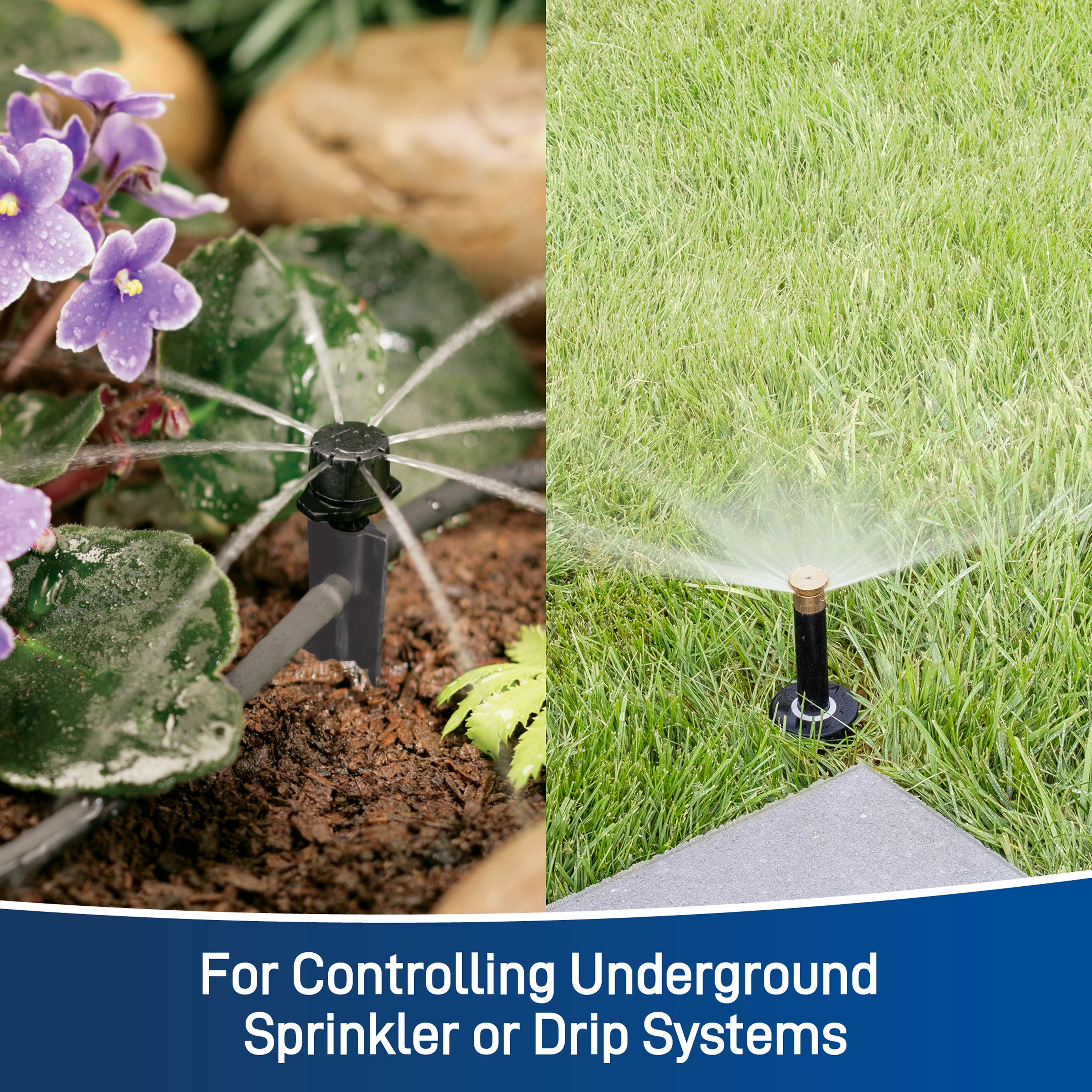 Easy-Set Logic Outdoor Irrigation Sprinkler Controller – Programmable, 4 Models