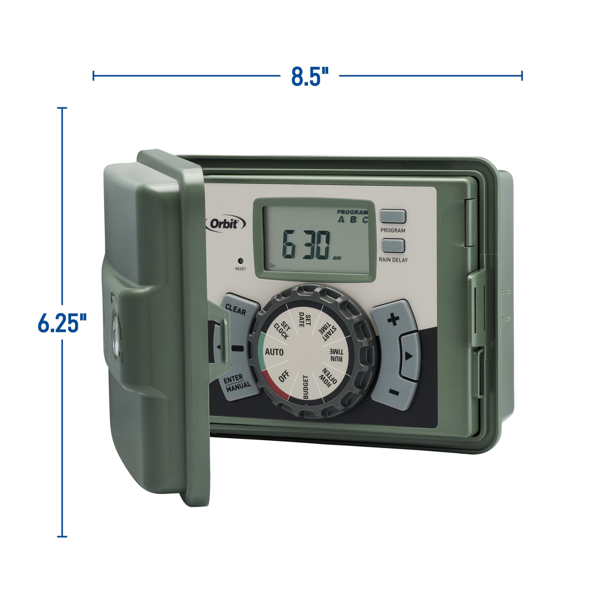 Easy-Set Logic Outdoor Irrigation Sprinkler Controller – Programmable, 4 Models