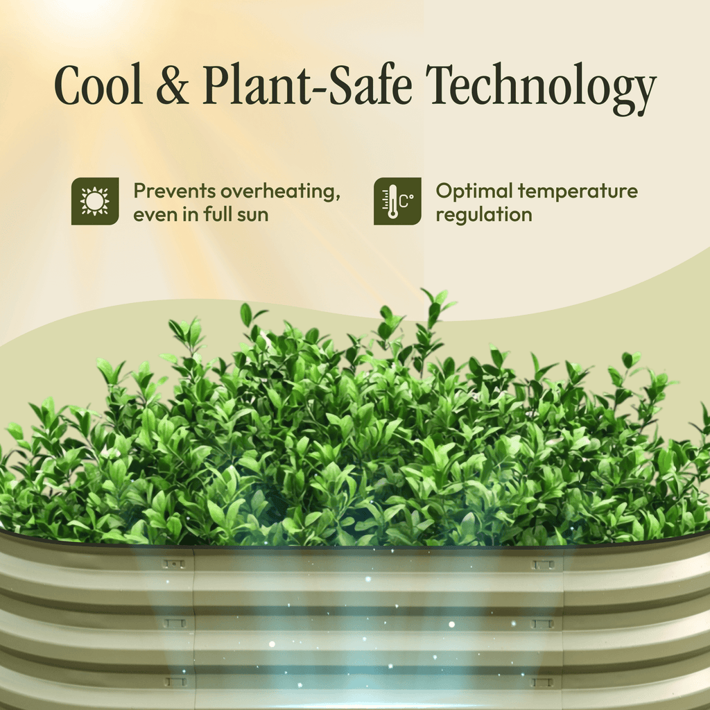 Gro-Rite Metal Raised Garden Bed Kit – No Tools, No Bolts, Ready in 10 Minutes