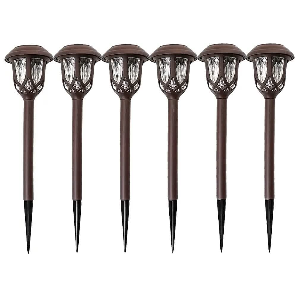 Solar Pathway Stake Lights – 6-Pack, Touch-Controlled & Waterproof