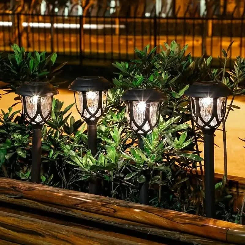 Solar Pathway Stake Lights – 6-Pack, Touch-Controlled & Waterproof