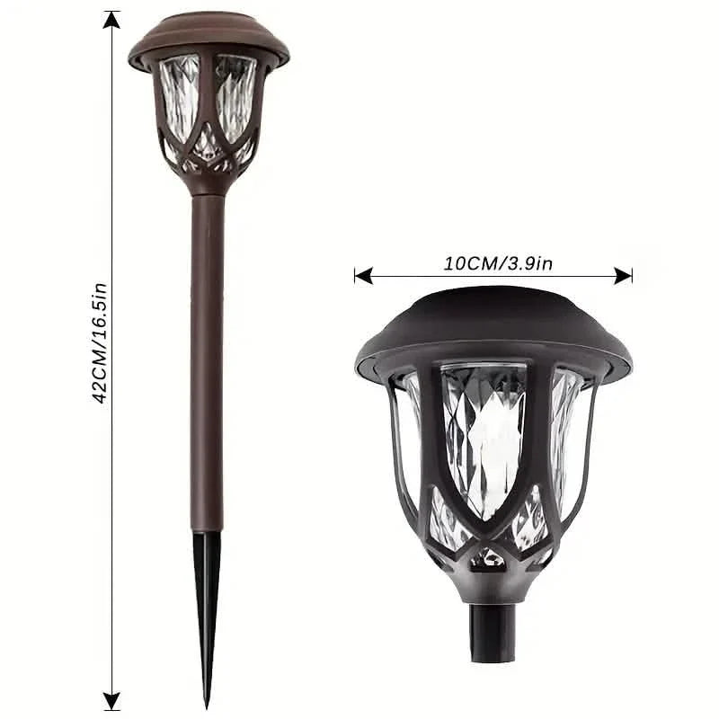 Solar Pathway Stake Lights – 6-Pack, Touch-Controlled & Waterproof