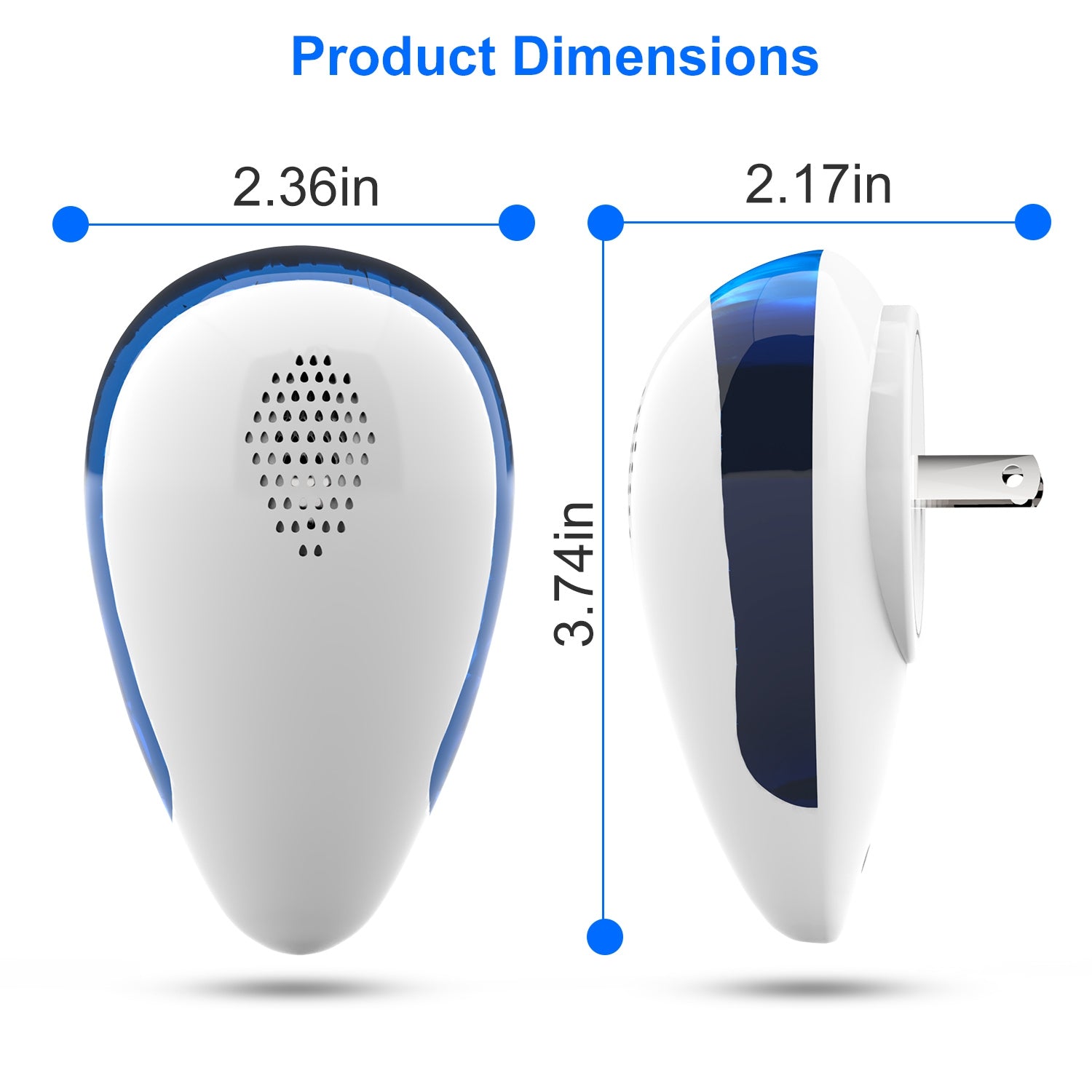 LJG Ultrasonic Pest Repeller – 6 Pack Indoor Plug-In