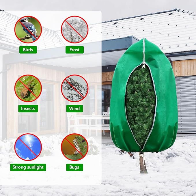 Extra-Large Plant Frost Covers, 95 × 95 in, 2-Pack