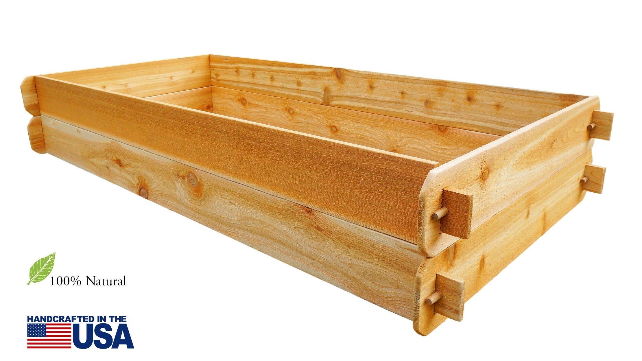 Timberlane Gardens Raised Garden Bed Kit – Double Deep Cedar, Two 3x6 Beds