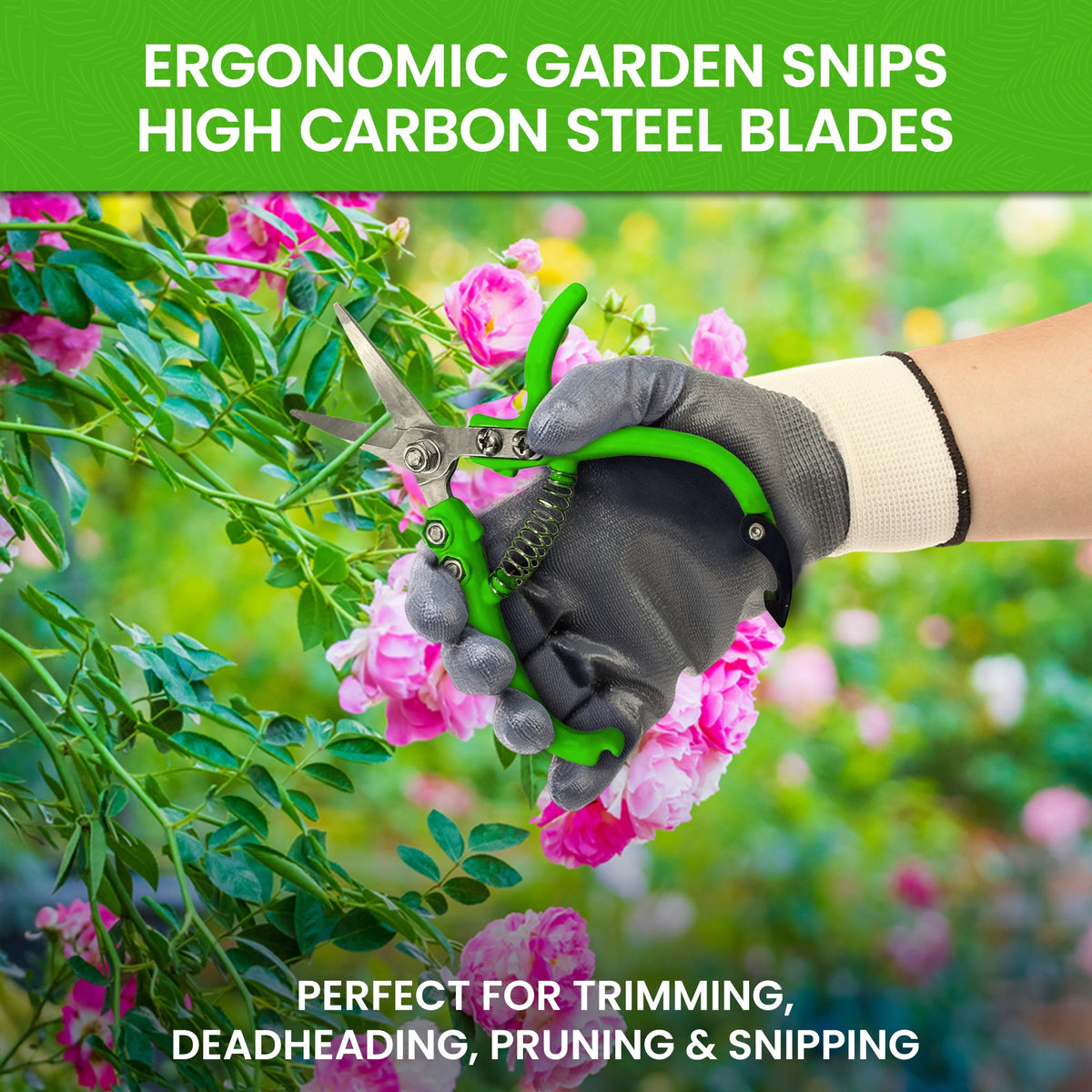 Ergonomic Garden Snips & Clippers – Lightweight Pruning Shears