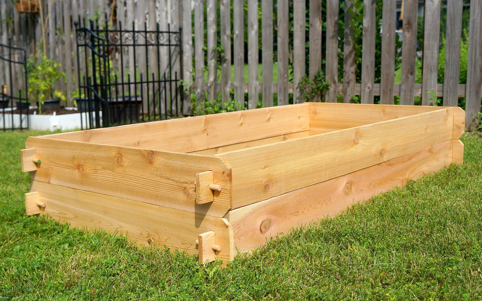 Timberlane Gardens Raised Garden Bed Kit – Double Deep Cedar, Two 3x6 Beds
