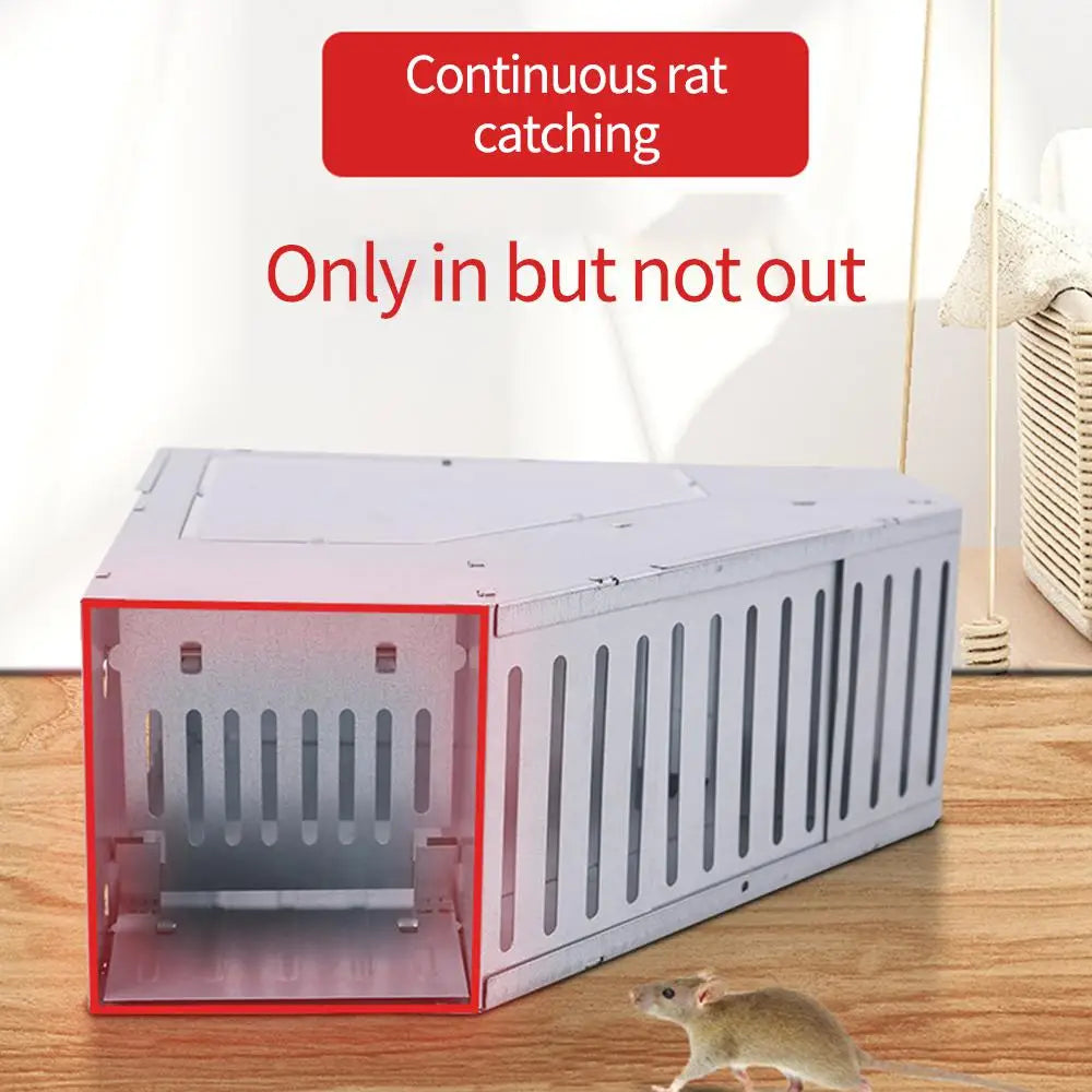 Double-Door Metal Mouse Trap with Bait Area