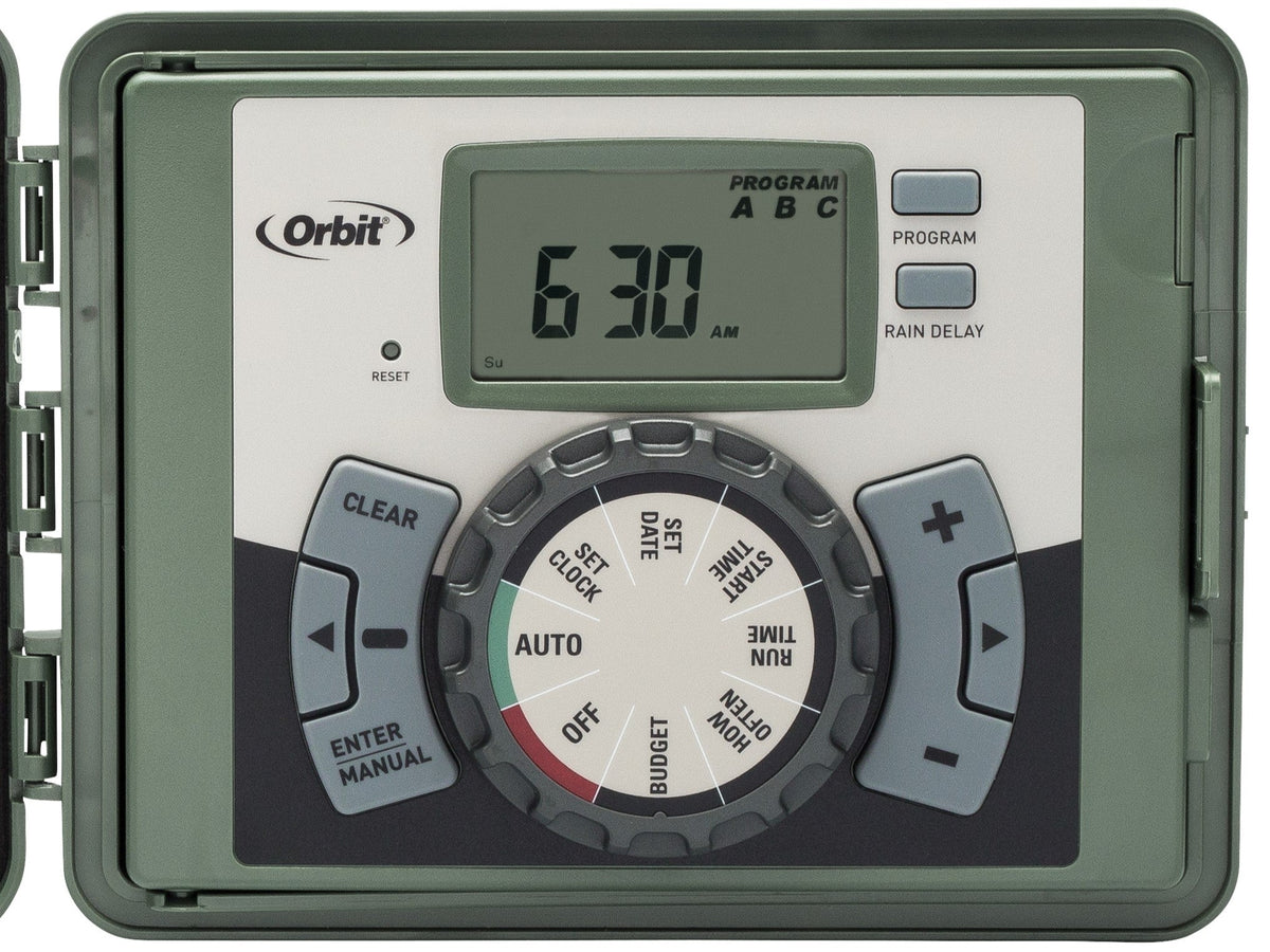 Easy-Set Logic Outdoor Irrigation Sprinkler Controller – Programmable, 4 Models