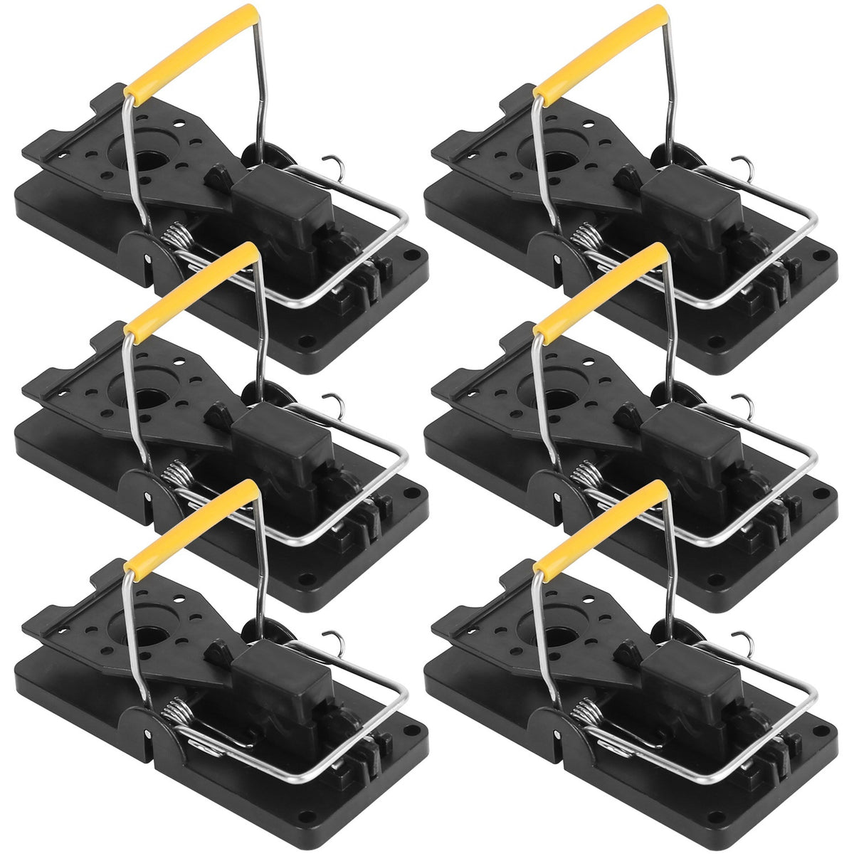 Compact Reusable Mouse Snap Traps, 6 Pack