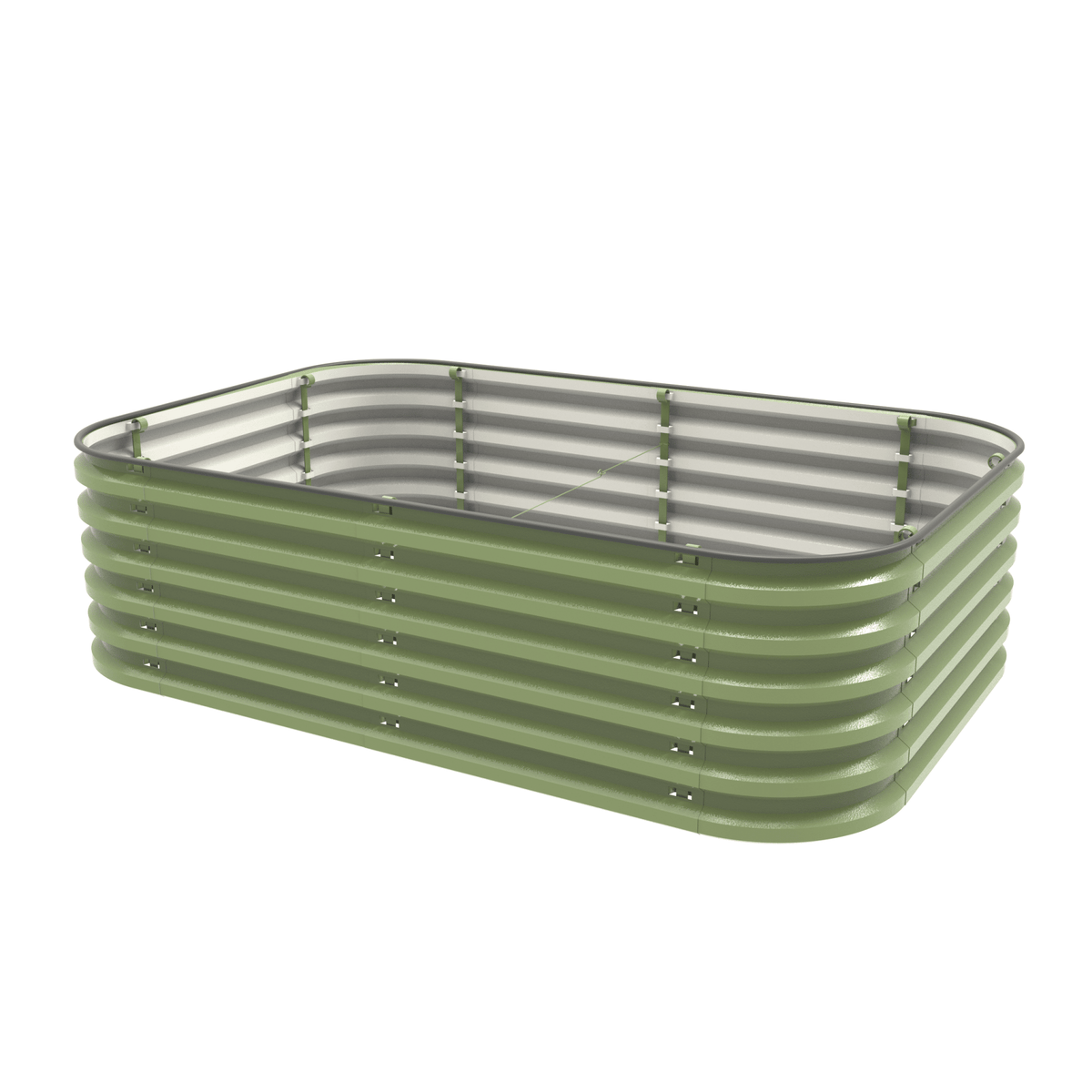 Gro-Rite Metal Raised Garden Bed Kit – No Tools, No Bolts, Ready in 10 Minutes
