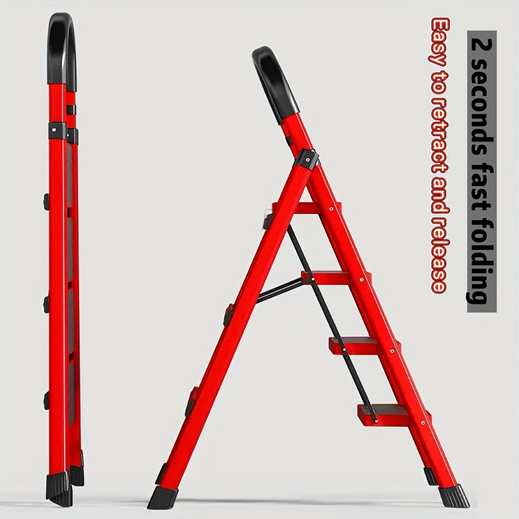 Heavy-Duty Folding Step Ladder – 3/4/5 Step, 500 lb Capacity