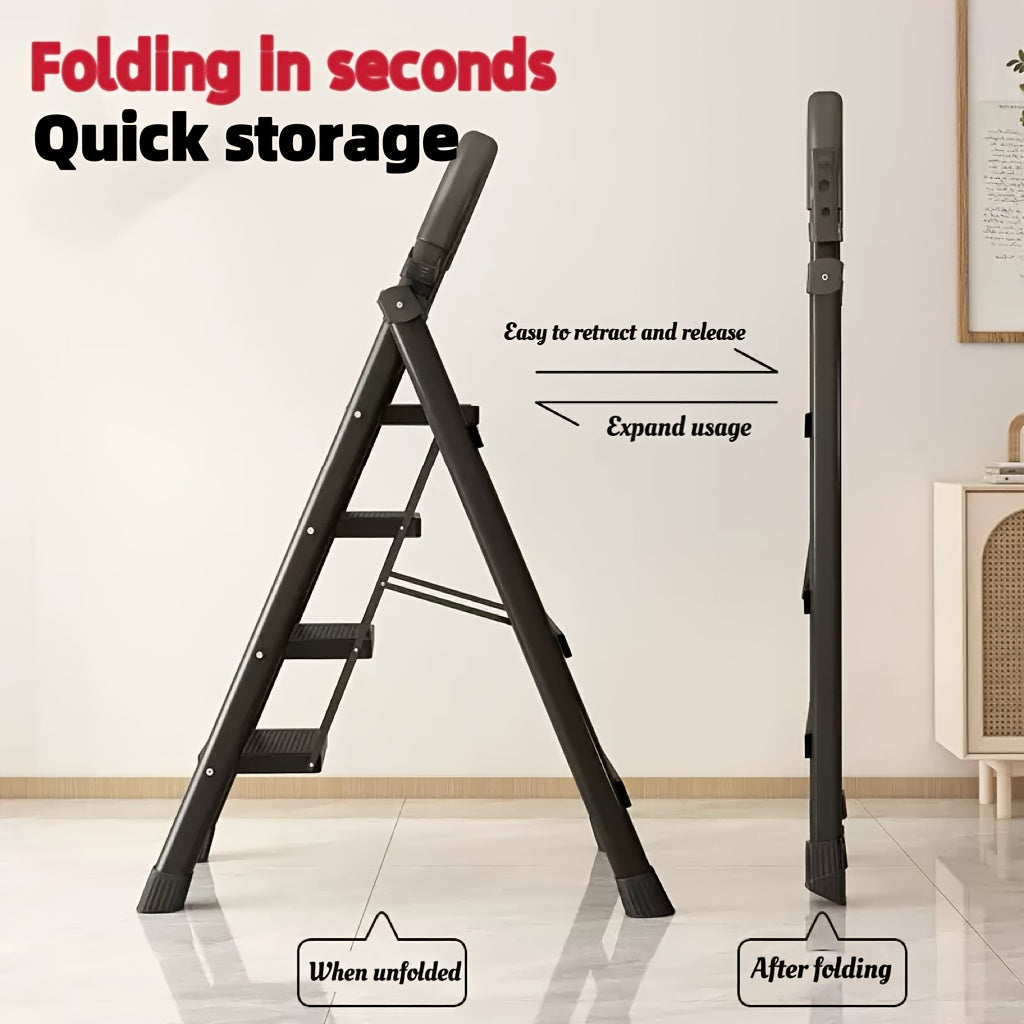 Heavy-Duty Folding Step Ladder – 3/4/5 Step, 500 lb Capacity