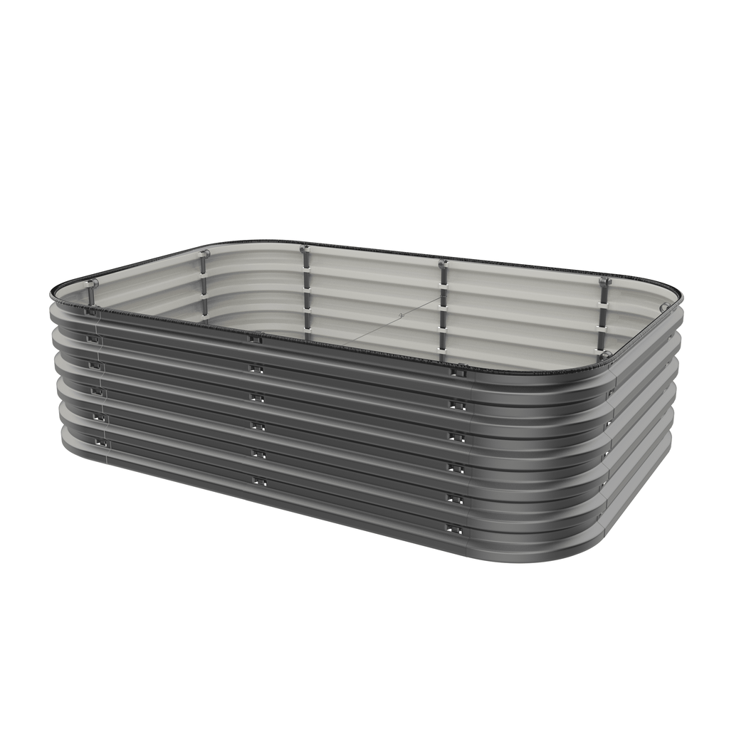 Gro-Rite Metal Raised Garden Bed Kit – No Tools, No Bolts, Ready in 10 Minutes