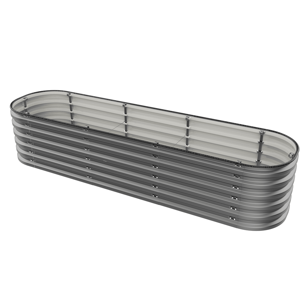 Gro-Rite Metal Raised Garden Bed Kit – No Tools, No Bolts, Ready in 10 Minutes