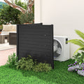 Outdoor Privacy Fence Screen with 5 Ground Stakes for Garden Yard Patio