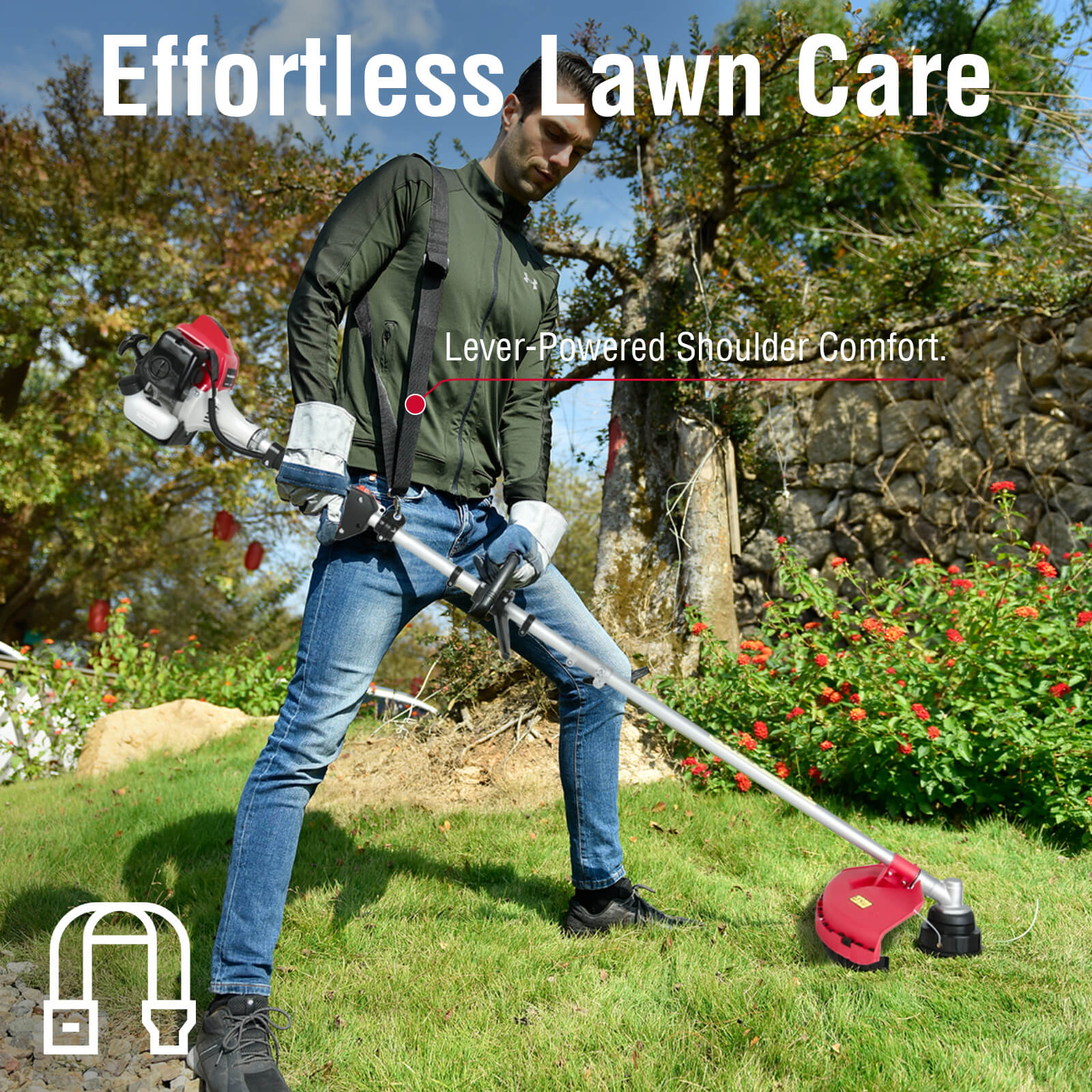22-Inch Gas Self-Propelled Lawn Mower & String Trimmer Combo