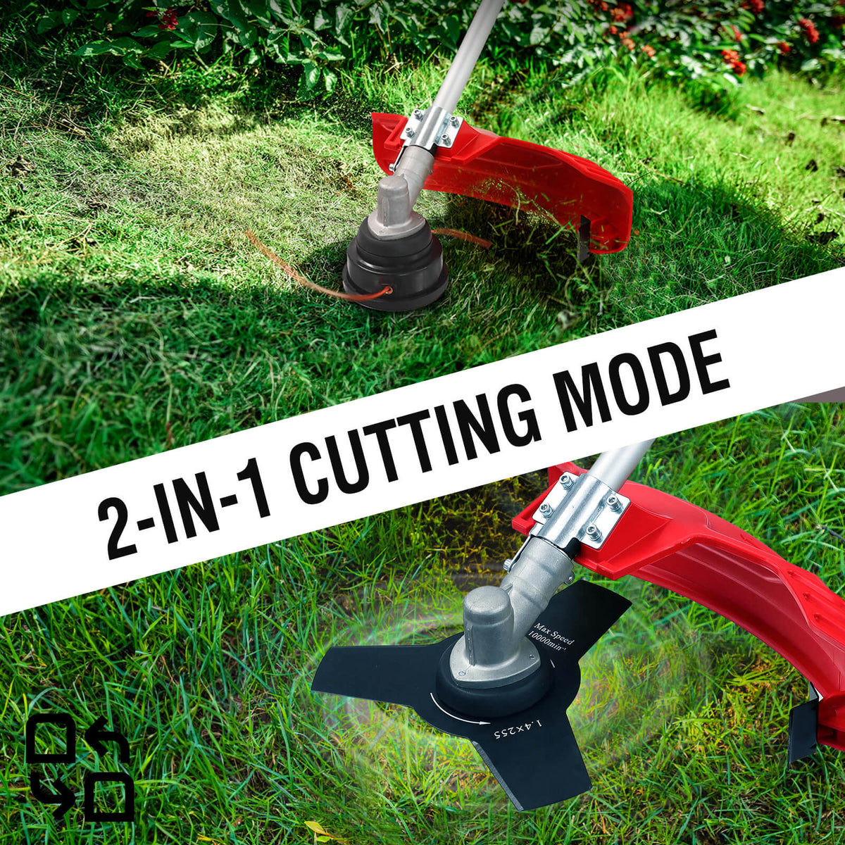 22-Inch Gas Self-Propelled Lawn Mower & String Trimmer Combo
