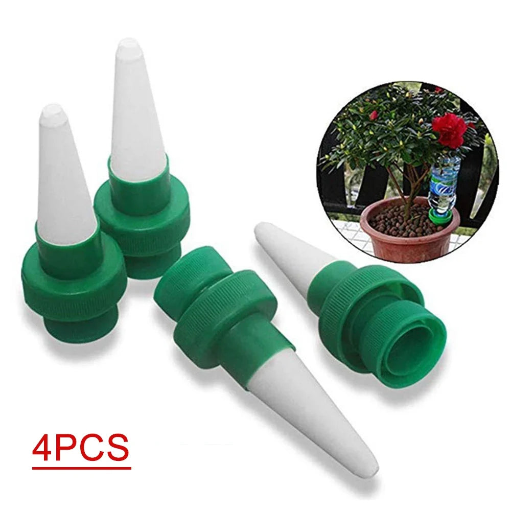 Self-Watering Plant Spikes – Automatic Irrigation for Pots & Planters (4-Pack)