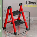 Heavy-Duty 2-Step Metal A-Frame Folding Ladder