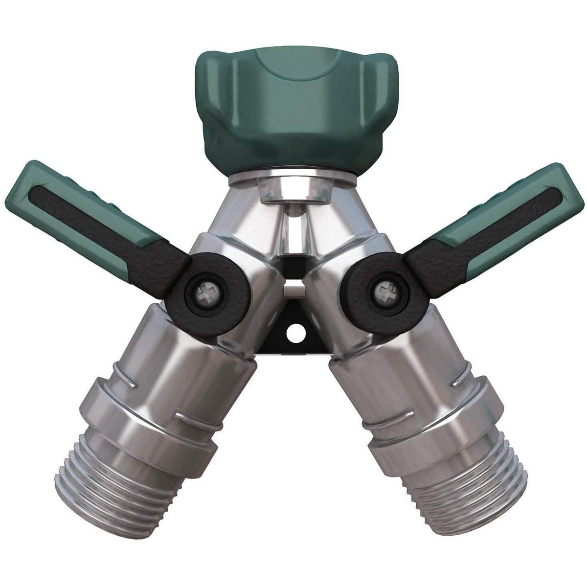 Heavy-Duty All-Metal Garden Hose Splitter – Leak-Proof, Multi-Hose Connector