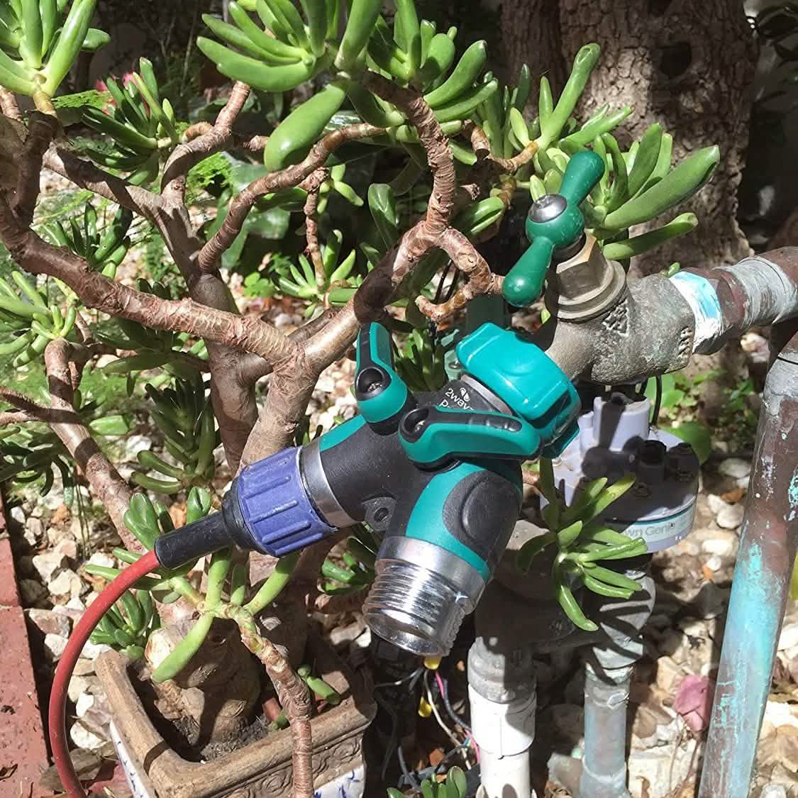 Heavy-Duty All-Metal Garden Hose Splitter – Leak-Proof, Multi-Hose Connector
