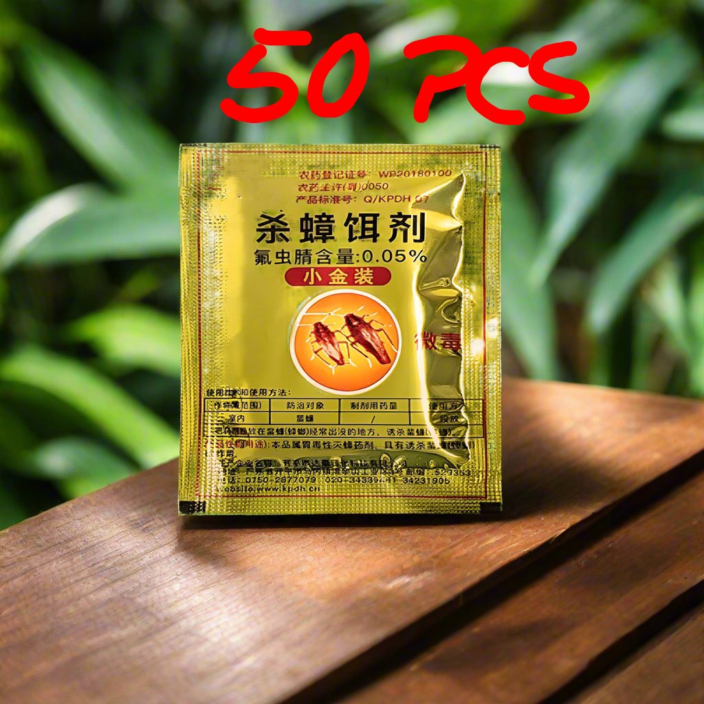Chinese Cockroach Killing Powder – Premium Roach Bait (50 PCS)