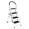 4-Step Folding Ladder – Anti-Slip Platform, 330 lb Capacity