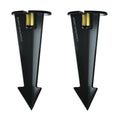 Garden Stakes | 9-Inch In-Ground Solid Brass 1/2" NPT Thread 2 Pack