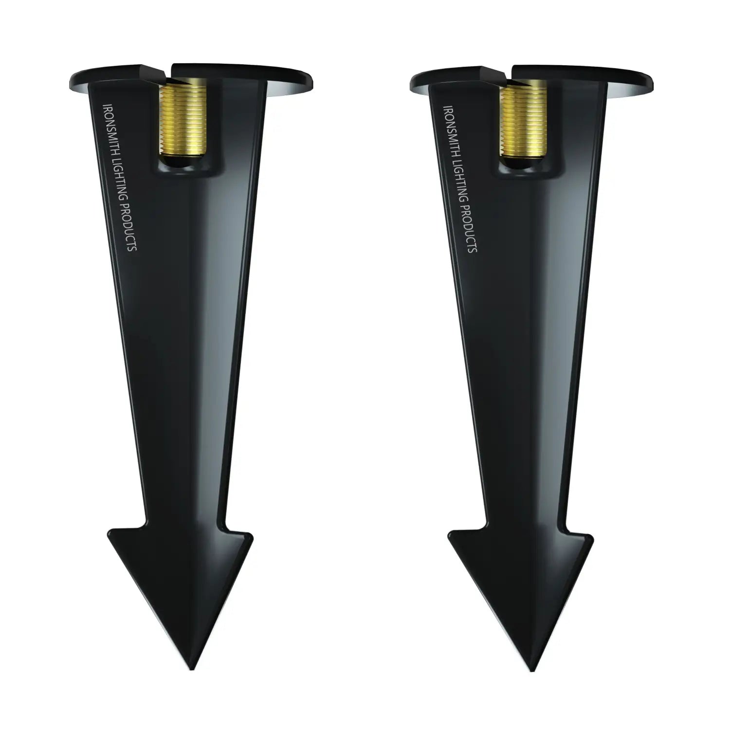 Garden Stakes | 9-Inch In-Ground Solid Brass 1/2" NPT Thread 2 Pack