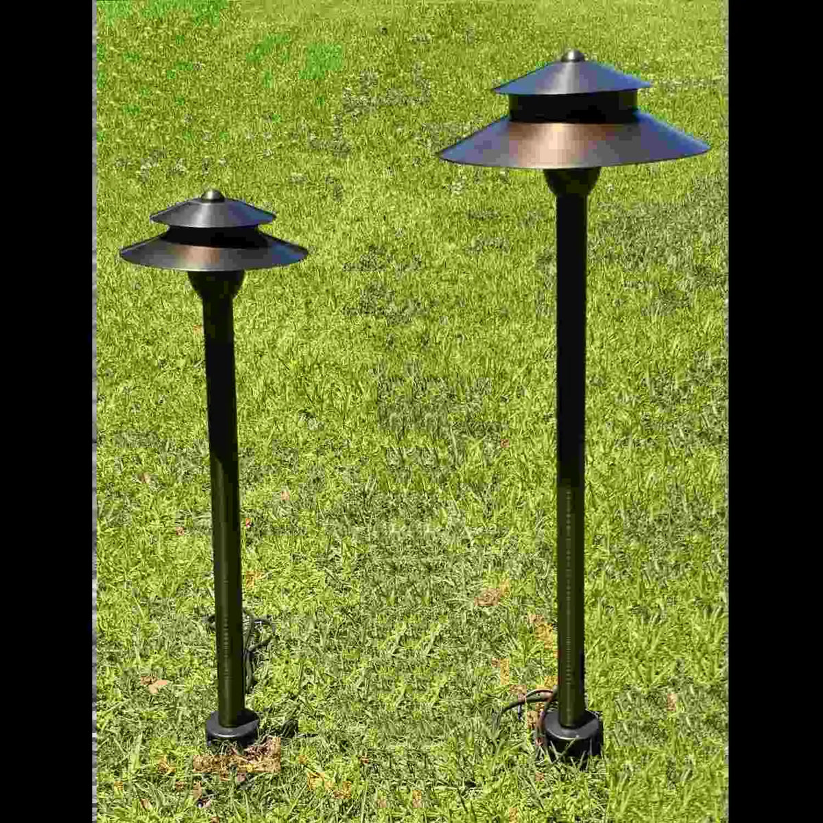 Garden Stakes | 9-Inch In-Ground Solid Brass 1/2" NPT Thread 2 Pack