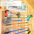 Garden Tool Organizer Rack – Stud-Mounted for Garage or Shed