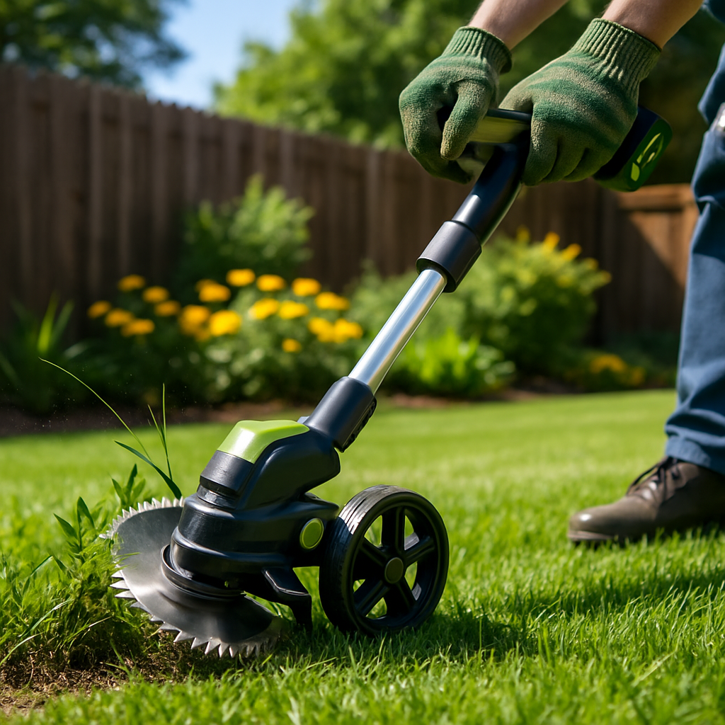 Cordless Electric Weed Edger & String Trimmer