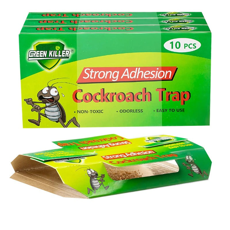 10 Pack Roach Glue Traps – Sticky Cockroach Catcher Traps for Indoor Use
