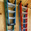 Stud-Mounted Step Ladder Organizer Rack