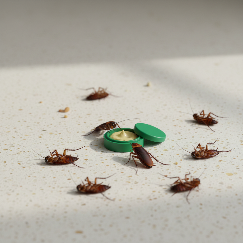 16 Pack Dual-Action Roach Killer Sticker – Cockroach Bait Trap for Indoor Use