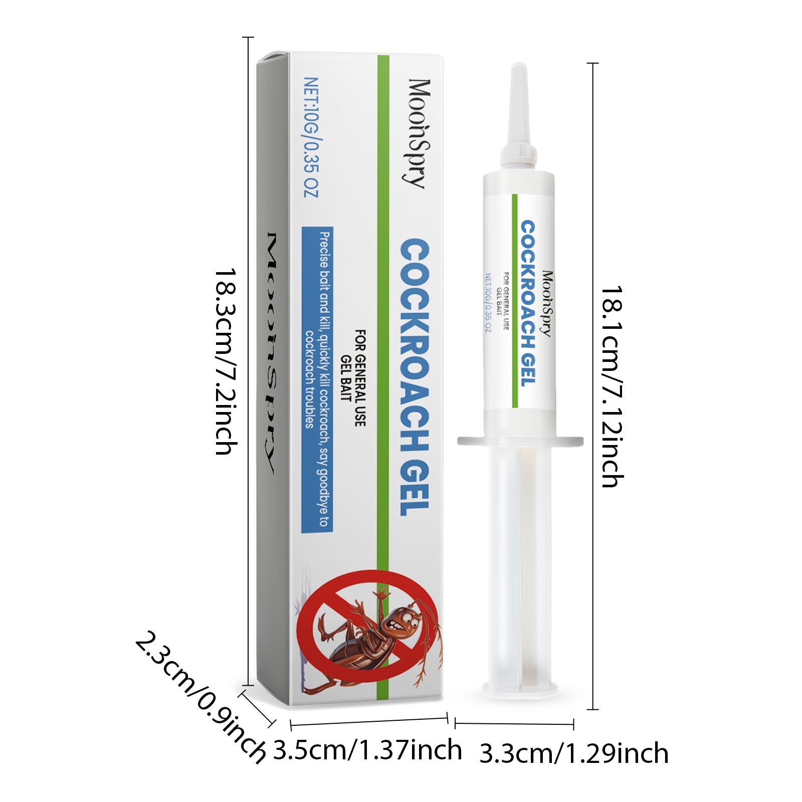 Moonspry Cockroach Gel Bait – 30g Syringe