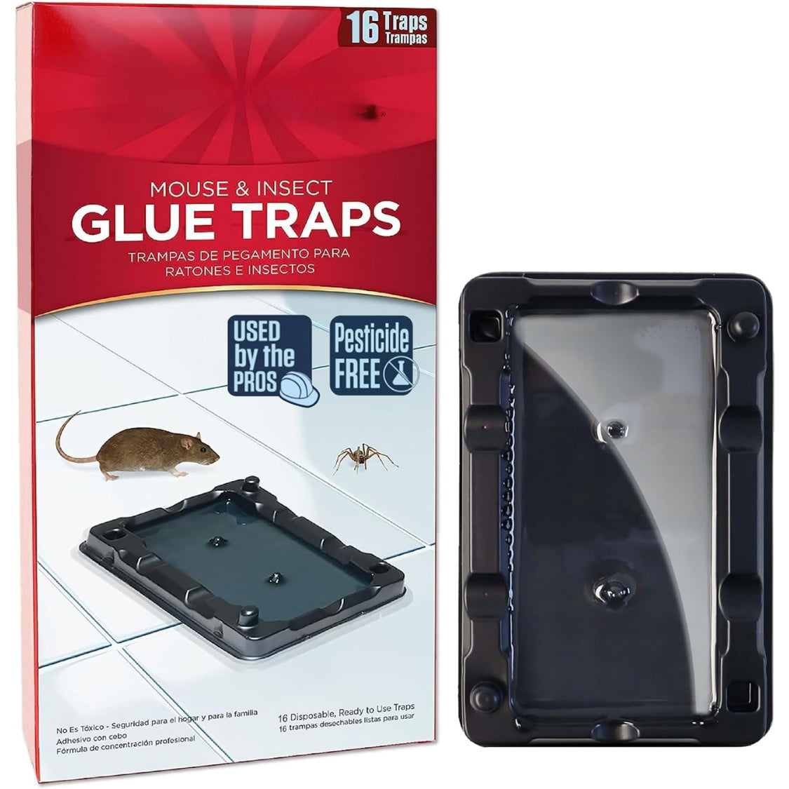Heavy Duty Mouse & Insect Glue Traps – Pesticide Free Sticky Boards for Home