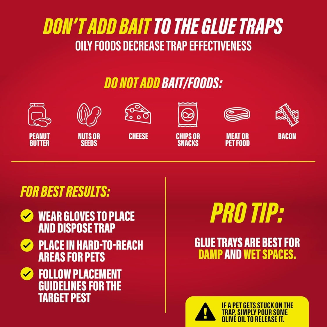 Heavy Duty Mouse & Insect Glue Traps – Pesticide Free Sticky Boards for Home