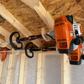 Ceiling-Mounted Weed Wacker Storage Rack