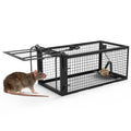 2 Pack Rat Trap Cage Humane Live Rodent Trap Cage Galvanized Iron Mice Mouse Control Bait Catch With Detachable U Shaped Rod